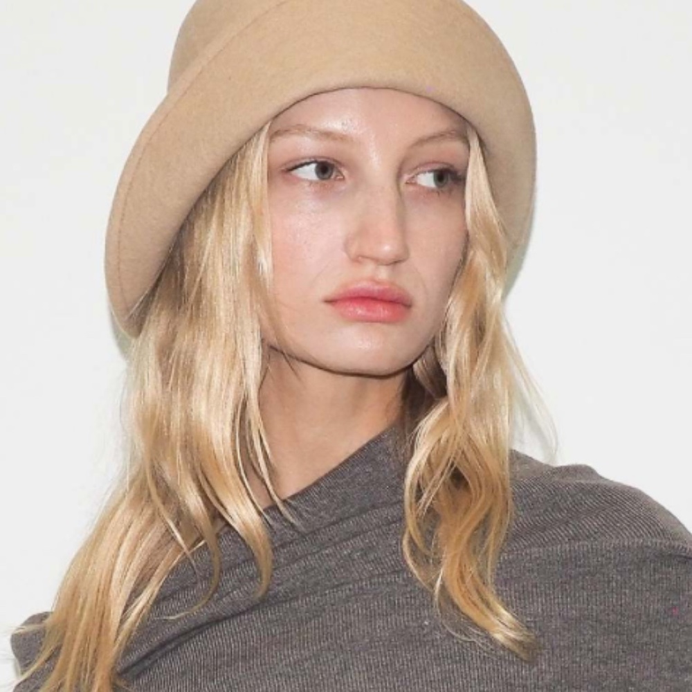 NWOT Clyde Camel Wool Crown Bucket Hat